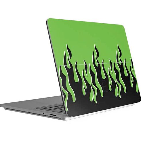 Green Flames Surface Laptop Studio Skin
