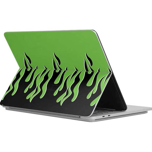 Green Flames Surface Laptop Studio Skin