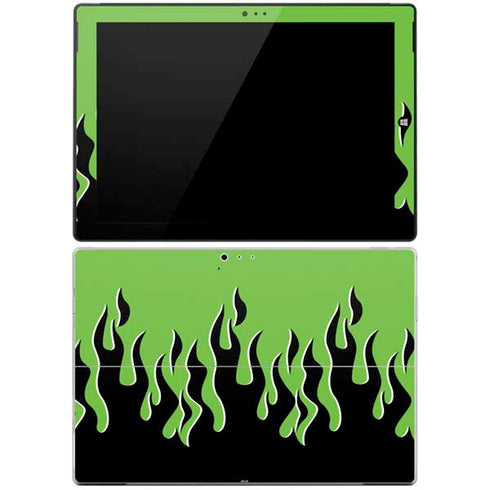 Green Flames Surface Pro 3 Skin