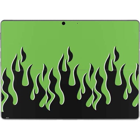 Green Flames Surface Pro 8 Skin