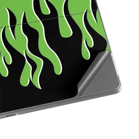 Green Flames Surface Pro 8 Skin