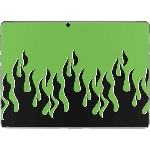 Green Flames Surface Pro 9 Skin