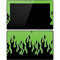 Green Flames Surface Pro Tablet Skin