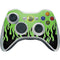 Green Flames Xbox 360 Wireless Controller Skin