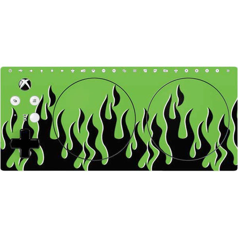 Green Flames Xbox Adaptive Controller Skin
