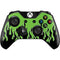 Green Flames Xbox One Controller Skin