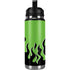 Green Flames YETI Rambler 26oz Bottle Skin