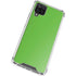 Green Solid Galaxy A12 Clear Case