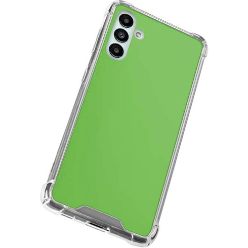 Green Solid Galaxy A13 5G Clear Case
