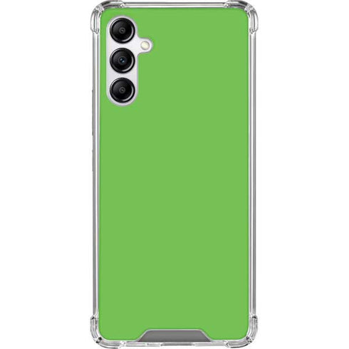 Green Solid Galaxy A14 5G Clear Case