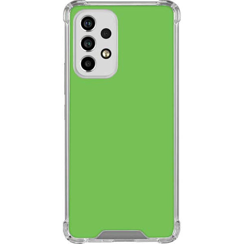 Green Solid Galaxy A53 5G Clear Case