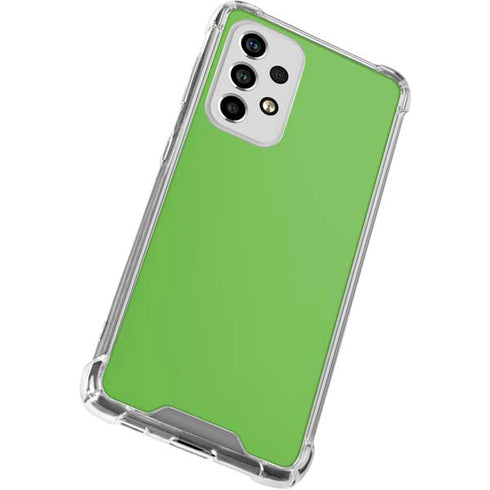 Green Solid Galaxy A53 5G Clear Case