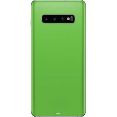 Green Solid Galaxy S10 Plus Skin