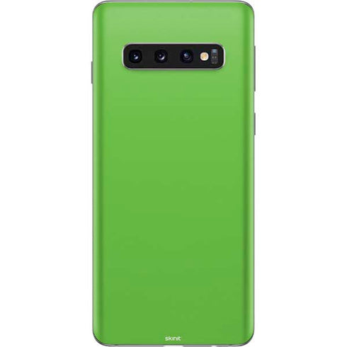 Green Solid Galaxy S10 Skin