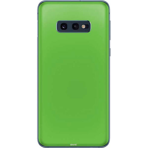 Green Solid Galaxy S10e Skin