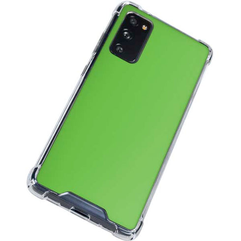 Green Solid Galaxy S20 FE Clear Case