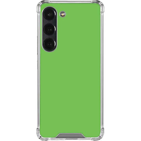 Green Solid Galaxy S23 Clear Case