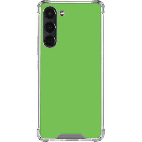Green Solid Galaxy S23 Plus Clear Case