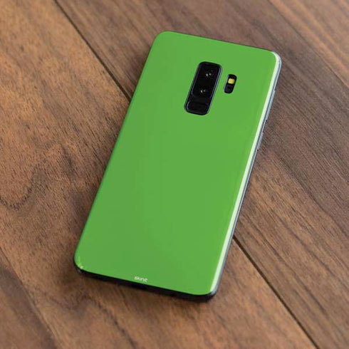 Green Solid Galaxy S9 Plus Skin