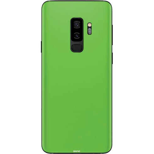Green Solid Galaxy S9 Plus Skin