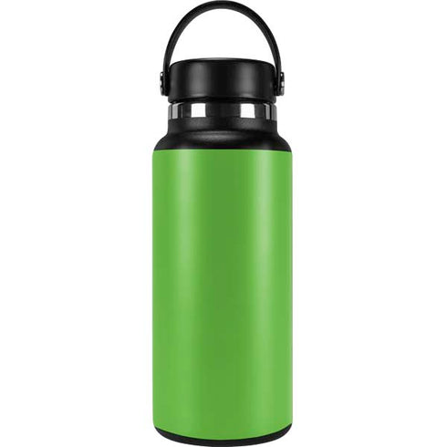 Green Solid Hydro Flask 32oz Wide Mouth Skin