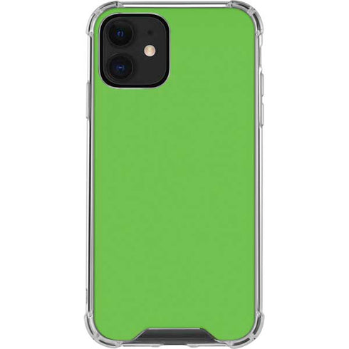 Green Solid iPhone 12 Mini Clear Case