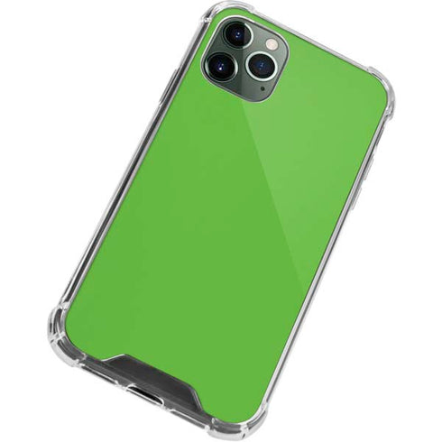 Green Solid iPhone 12 Pro Max Clear Case