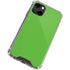 Green Solid iPhone 14 Clear Case