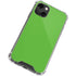 Green Solid iPhone 14 Plus Clear Case