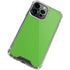 Green Solid iPhone 14 Pro Clear Case