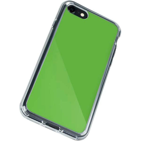Green Solid iPhone SE (2nd & 3rd Gen) Clear Case
