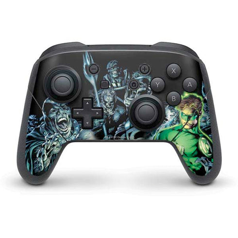 DC Comics Green Lantern Blackest Night, Vol 1 Cover by Ivan Reis Nintendo Switch Pro Controller Skin