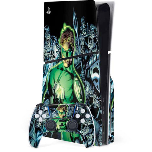 DC Comics Green Lantern Blackest Night, Vol 1 Cover by Ivan Reis PS5 Slim Disk Bundle Skin