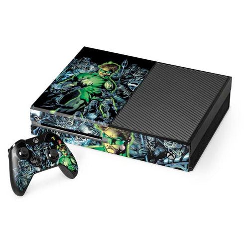 DC Comics Green Lantern Blackest Night, Vol 1 Cover by Ivan Reis Xbox One Console and Controller Bundle Skin