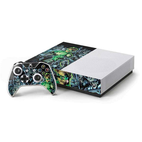 DC Comics Green Lantern Blackest Night, Vol 1 Cover by Ivan Reis Xbox One S Console and Controller Bundle Skin