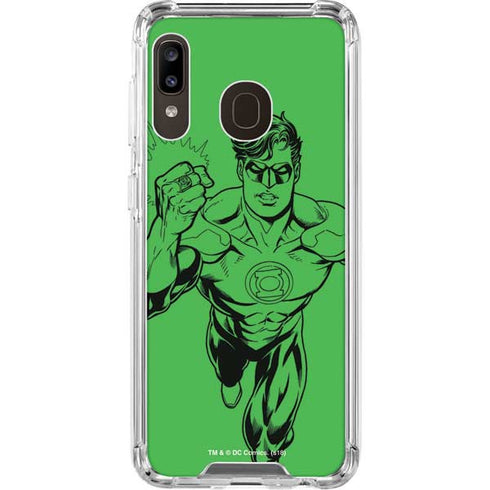 DC Comics Green Lantern Comic Pop Galaxy A30 Clear Case