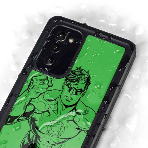 DC Comics Green Lantern Comic Pop Galaxy Note20 5G Waterproof Case