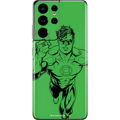 DC Comics Green Lantern Comic Pop Galaxy S21 Ultra 5G Skin