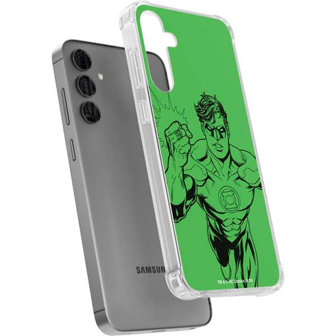 DC Comics Green Lantern Comic Pop Galaxy S24 Plus Clear Case