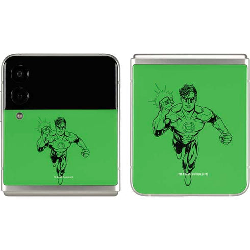DC Comics Green Lantern Comic Pop Galaxy Z Flip3 5G Skin