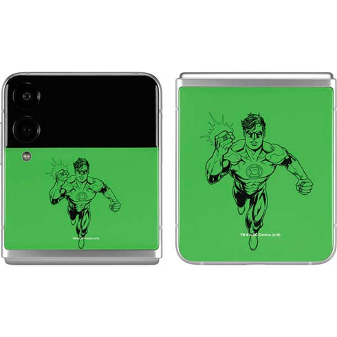 DC Comics Green Lantern Comic Pop Galaxy Z Flip4 5G Skin