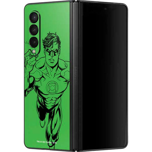 DC Comics Green Lantern Comic Pop Galaxy Z Fold3 5G Skin