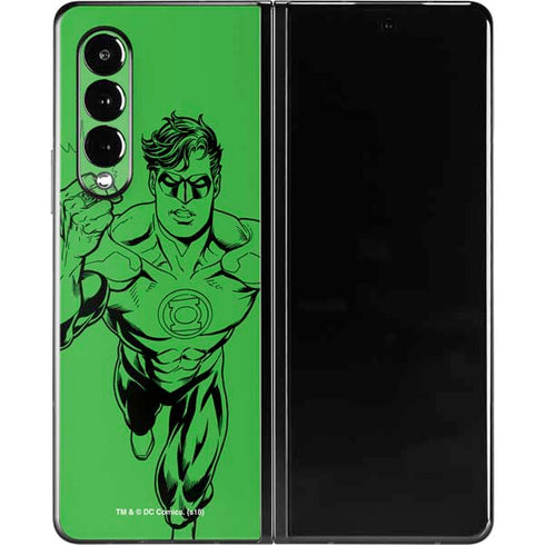 DC Comics Green Lantern Comic Pop Galaxy Z Fold3 5G Skin