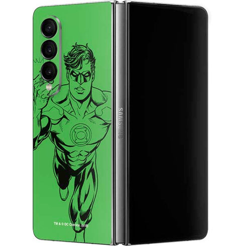 DC Comics Green Lantern Comic Pop Galaxy Z Fold4 5G Skin