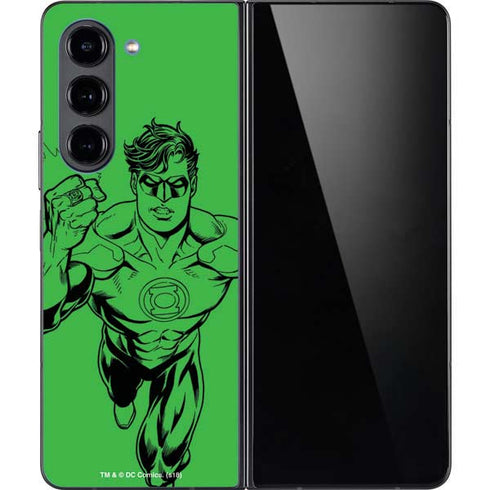 DC Comics Green Lantern Comic Pop Galaxy Z Fold5 5G Skin