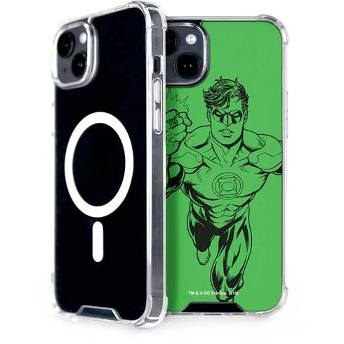 DC Comics Green Lantern Comic Pop iPhone 15 Plus MagSafe Case