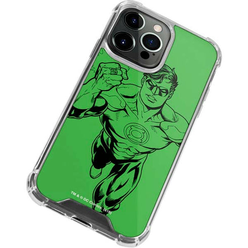 DC Comics Green Lantern Comic Pop iPhone 15 Pro Max Clear Case