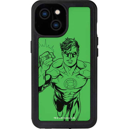 DC Comics Green Lantern Comic Pop iPhone 15 Waterproof Case