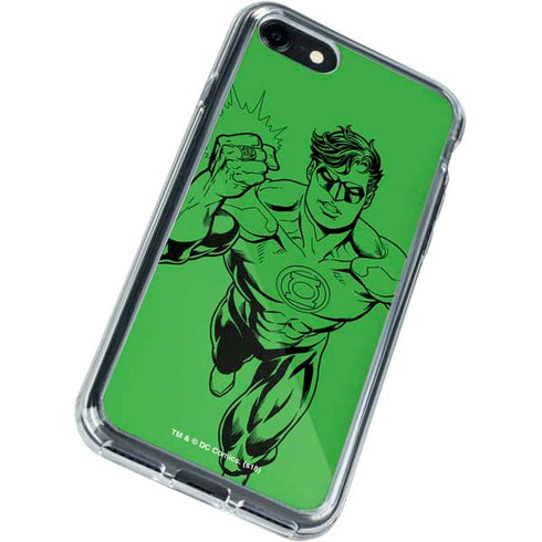 DC Comics Green Lantern Comic Pop iPhone SE (2nd & 3rd Gen) Clear Case
