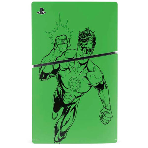 DC Comics Green Lantern Comic Pop PS5 Slim Disk Console Skin